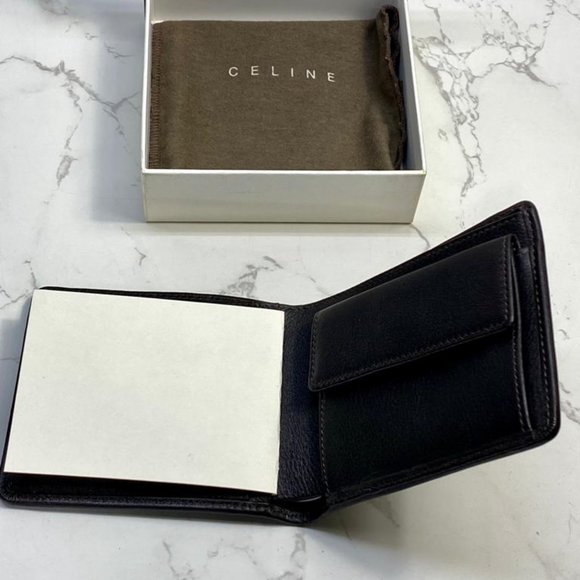 CELINE Monogram Unisex Canvas Blended Fabrics Leather Wallet - Picture 6 of 10